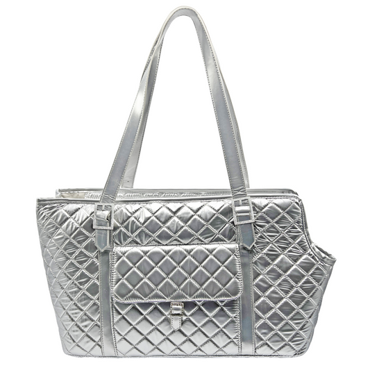 Puccini--Quilted Pet Tote: Metallics & Rhinestones