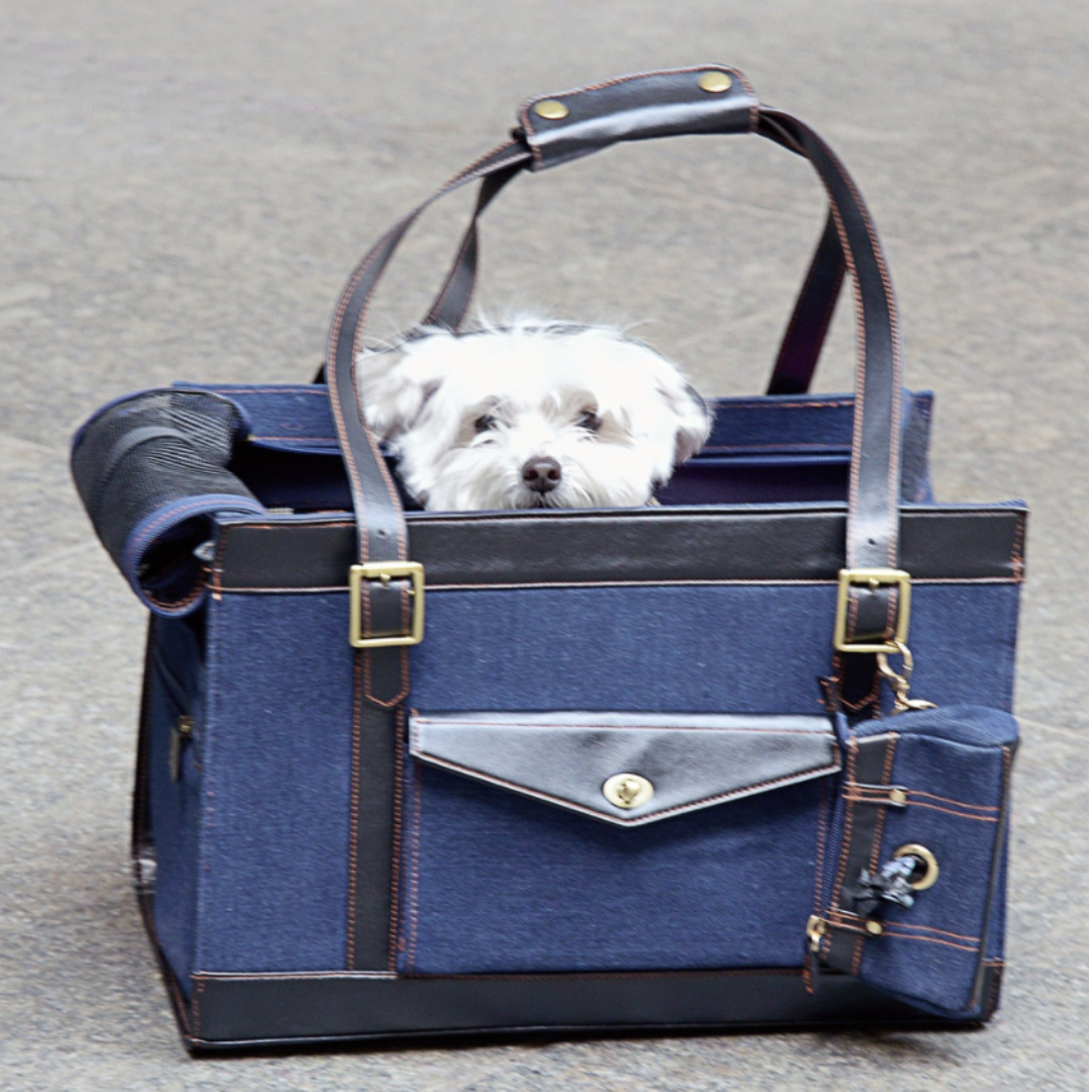  Pippa: Denim Style Pet Carrier: Airline Approved!